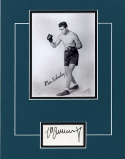 Max Schmeling autograph