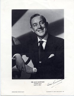 Sir Alec Guinness autograph