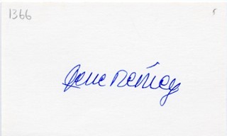 Gene Tierney autograph