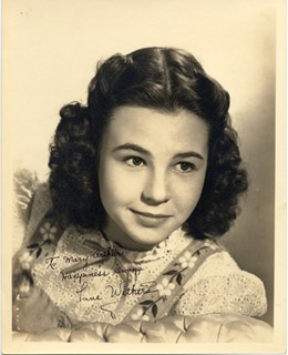 Jane Withers autograph