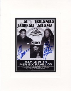 Al Jarreau & Yolanda Adams autograph
