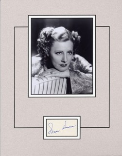 Irene Dunne autograph
