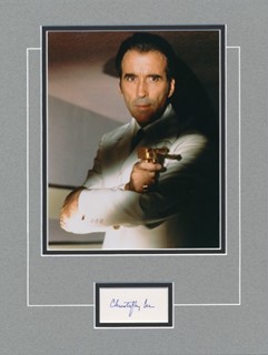 Christopher Lee autograph