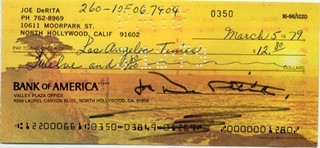 Curly Joe DeRita autograph