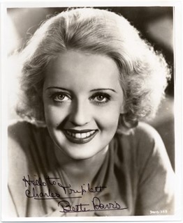 Bette Davis autograph