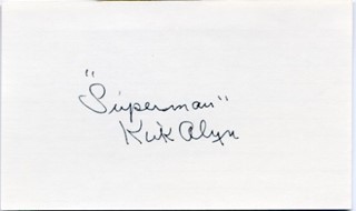 Kirk Alyn autograph