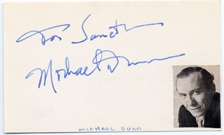 Michael Dunn autograph