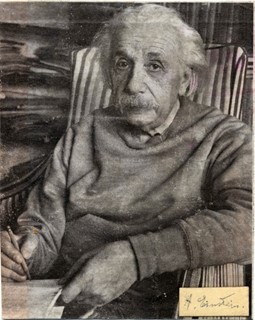 Albert Einstein autograph