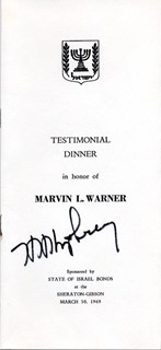 Hubert Humphrey autograph