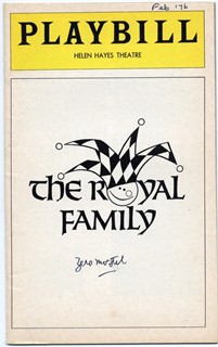 Zero Mostel autograph