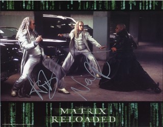Matrix Reloaded autograph