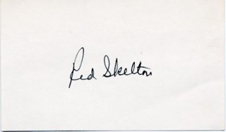 Red Skelton autograph