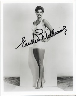 Esther Williams autograph