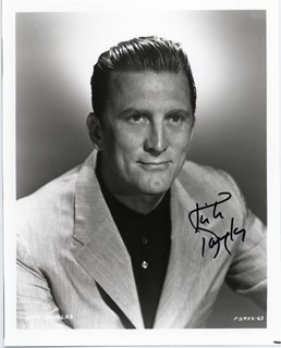 Kirk Douglas autograph