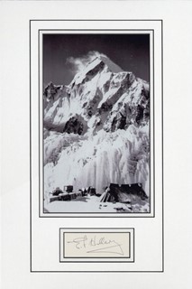 Sir Edmund Hillary autograph