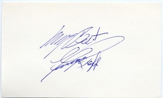George Raft autograph