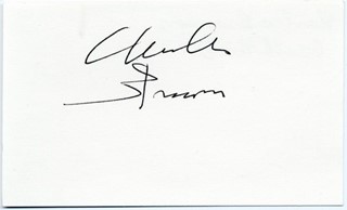 Charles Bronson autograph