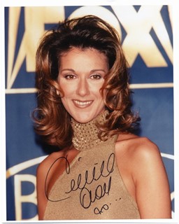Celine Dion autograph