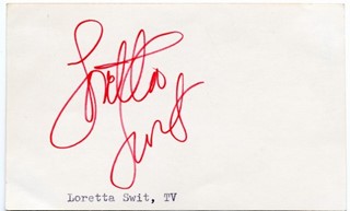 Loretta Swit autograph