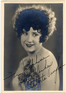 Alberta Vaughn autograph