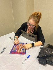 signing photo