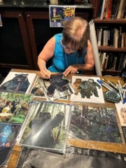 signing photo