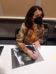 signing photo